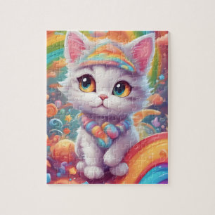 Cute Rainbow  Cat Jigsaw Puzzle