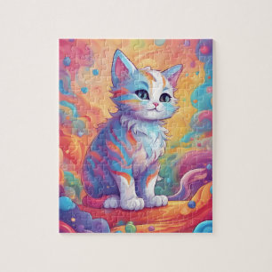 Cute Rainbow  Cat Jigsaw Puzzle