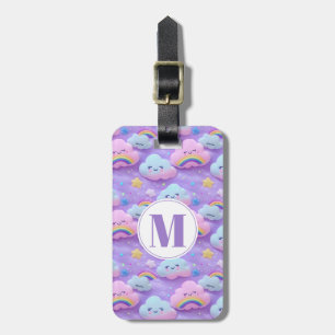 Cute Rainbow Clouds Luggage Tag