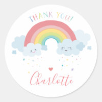 CUTE RAINBOW CLOUDS pastel kawaii illustration