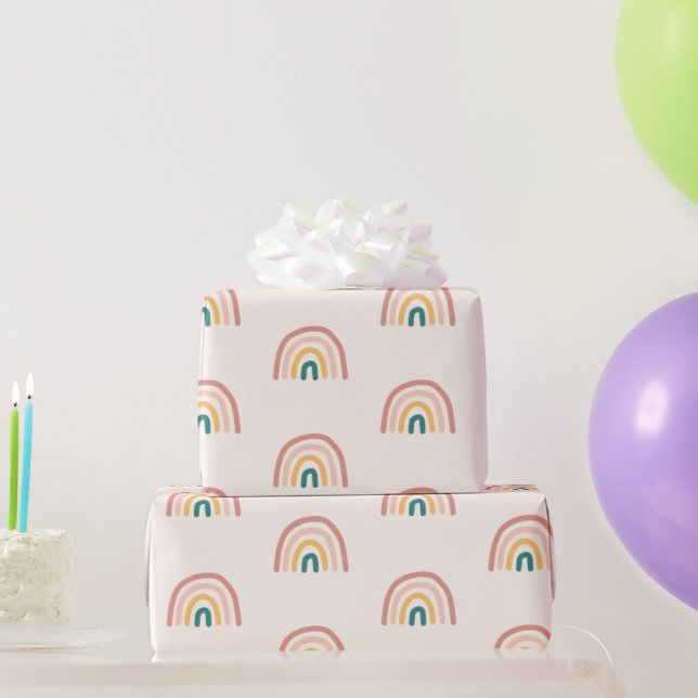 Cute Rainbow Colourful Wrapping Paper (Party Gifts)