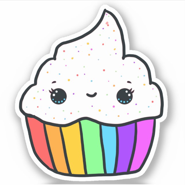 Cute Rainbow Cupcake Sprinkles (Front)