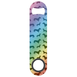 Cute rainbow dachshund pattern