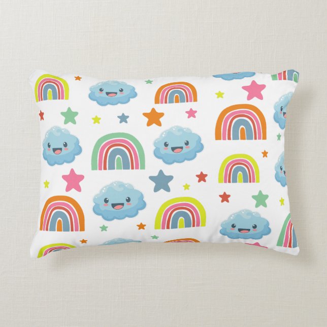 Cute Rainbow Decorative Cushion (Front)
