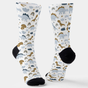 Cute Rainbow Dinosaur Pattern Socks