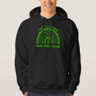 Cute Rainbow Fight The Stigma  Mental Health Aware Hoodie