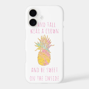 Cute Rainbow & Gold Pineapple Be a Pineapple