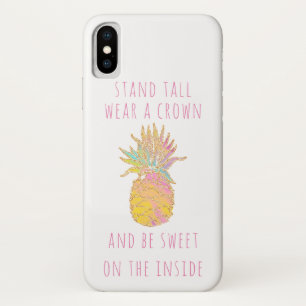 Cute Rainbow & Gold Pineapple Be a Pineapple Case-Mate iPhone Case