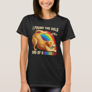 Cute Rainbow Golden Retriever Dog I Found The Gol T-Shirt