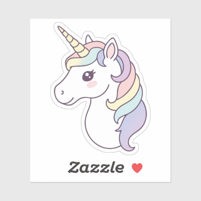 Cute Rainbow Gradient Unicorn (Sheet)