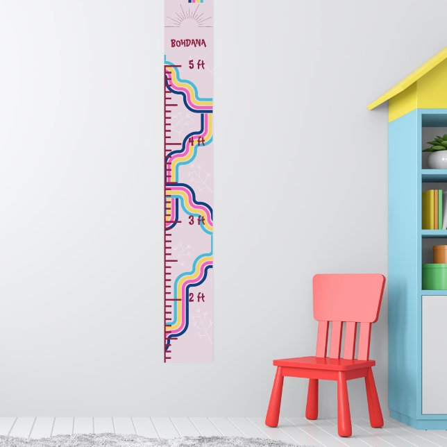 Cute Rainbow Growth Chart Keep  (Nursery 1)