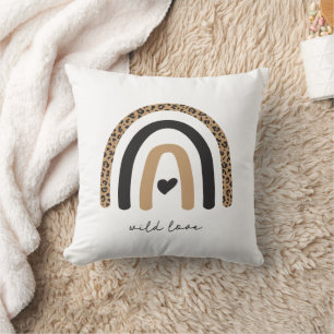 Cute Rainbow Leopard Pattern Cushion