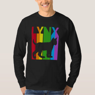 Cute Rainbow Lynx Cat Animal T-Shirt