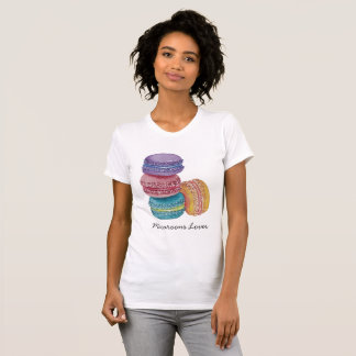 Cute Rainbow Macaroons In Watercolor T-Shirt