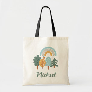 Cute Rainbow Magic Forest Tote Bag