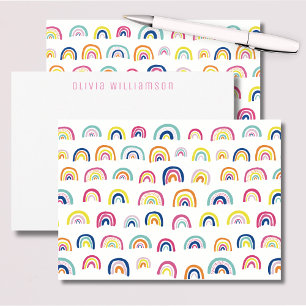 Cute Rainbow Notecard