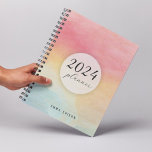 Cute Rainbow personalised 2024 planner<br><div class="desc">Brighten your days with our Cute Rainbow Personalised 2024 Planner! Add a splash of colour to your year while staying organised. Customisable and whimsically designed for a joyful journey.</div>