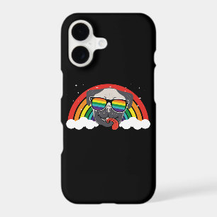 Cute Rainbow Pug