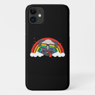Cute Rainbow Pug Case-Mate iPhone Case