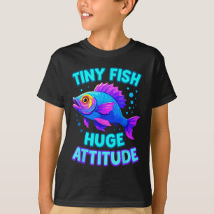 Cute Rainbow Scale Fish Kawaii Cartoon Ocean Kids T-Shirt