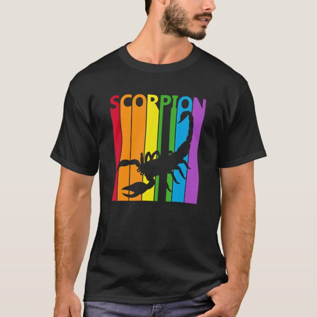 Cute Rainbow Scorpion Animal T-Shirt (Front)