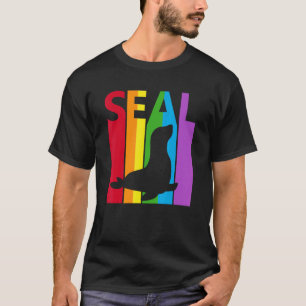 Cute Rainbow Seal Animal T-Shirt