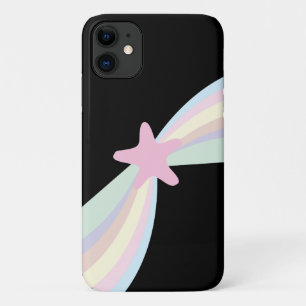 Cute Rainbow Shooting Star Black Case-Mate iPhone Case
