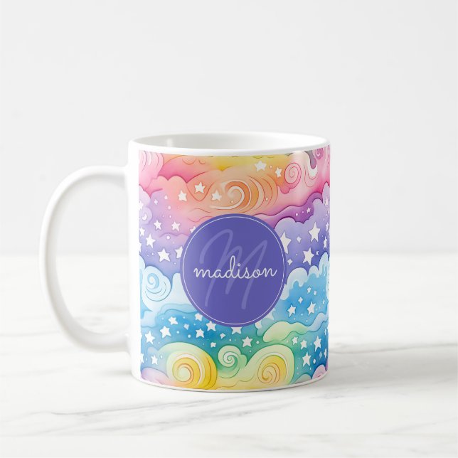 Cute Rainbow Stars Mugs (Left)