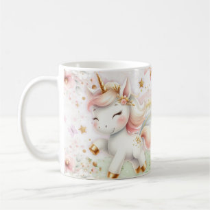 Cute Rainbow Unicorn Porcelain Mug