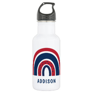 Cute Rainbow Unique Boy Personalised Custom Name 532 Ml Water Bottle