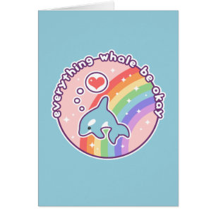 Cute Rainbow Whale