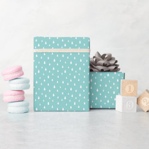 Cute Raindrop Pattern  Wrapping Paper Roll