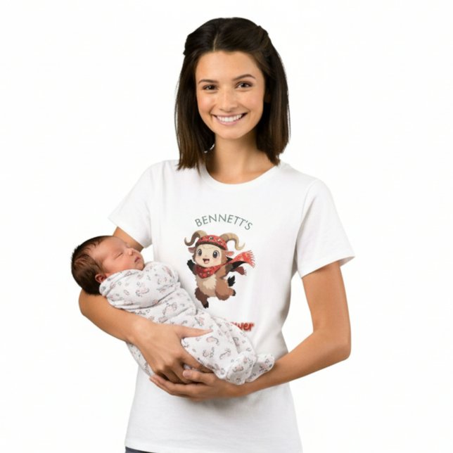 Cute Ram Winter Baby Shower T-Shirt (Creator Uploaded)