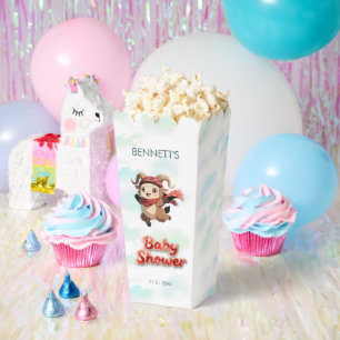 Cute Ram Winter Baby Shower Treat Box