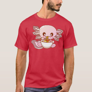 Cute Ramen Aolotl Kawaii Anime Japanese Food Girls T-Shirt