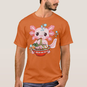 Cute Ramen Aolotl Noodles Japanese Anime Otaku Nu  T-Shirt