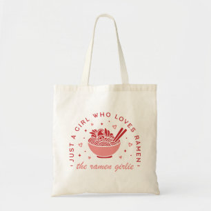Cute Ramen lover just a girl kawaii pink aesthetic Tote Bag