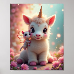 Cute rare animal  poster