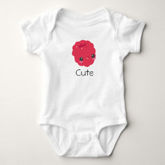 Cute raspberry baby grow bodysuit