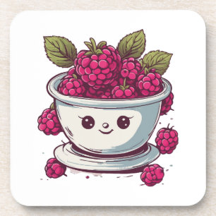 CUTE RASPBERRY COASTER