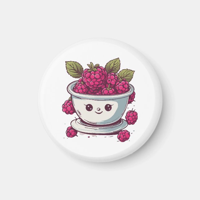 CUTE RASPBERRY MAGNET (Front)