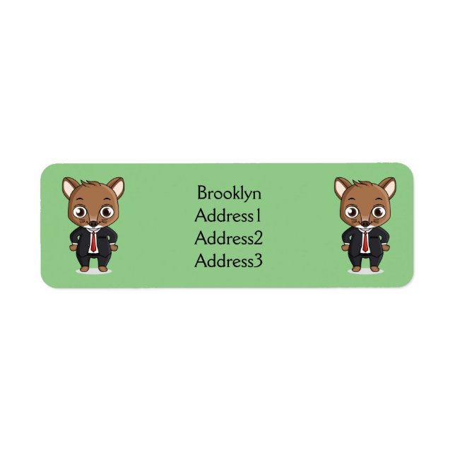 Cute rat cartoon illustration (Front)