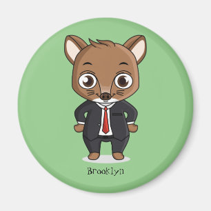 Cute rat cartoon illustration magnet