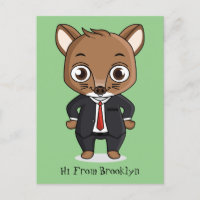 Cute rat cartoon illustration