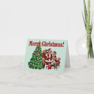 Cute Rat Family Christmas  Card