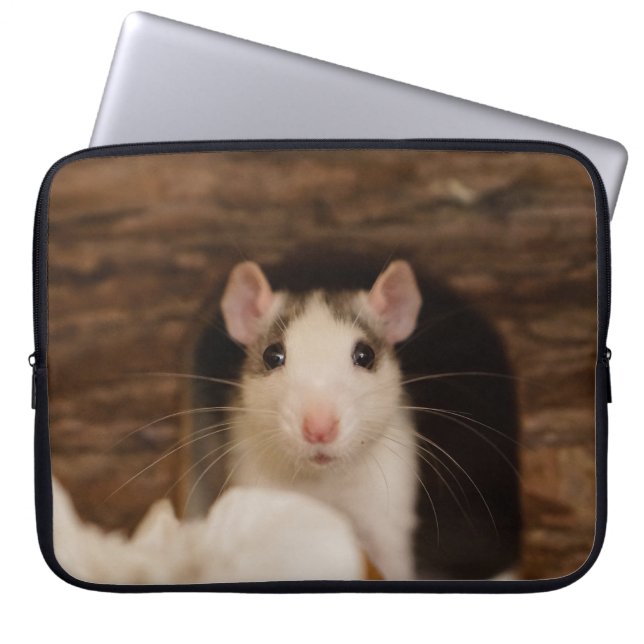 Cute Rat Laptop Sleeve (Front)