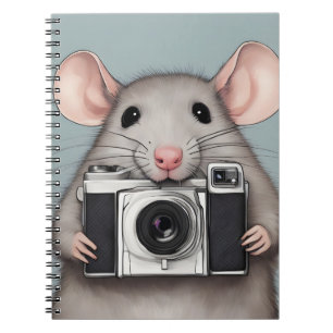 Cute Rat Photographer Notebook