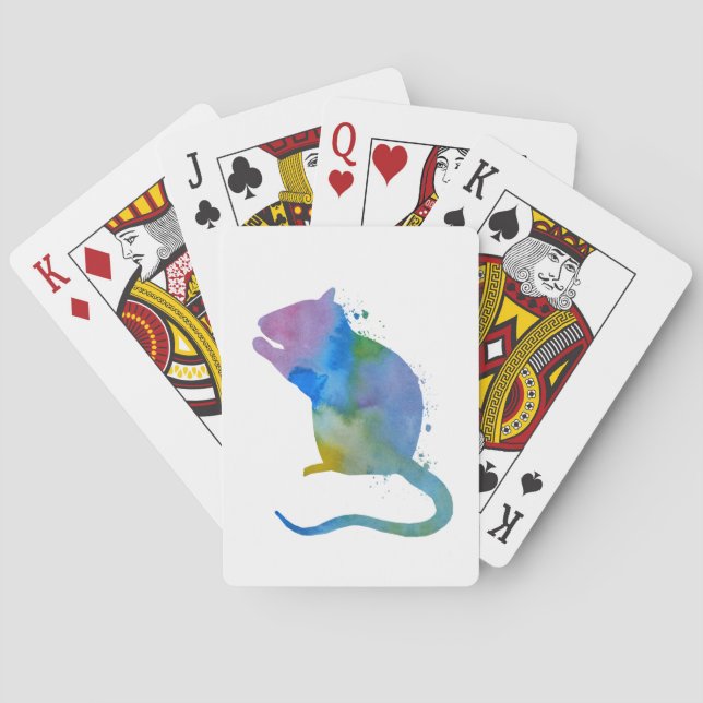 Cute Rat Playing Cards (Back)