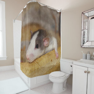 Cute Rat Shower Curtain