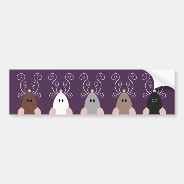 Cute Rats Bumper Sticker (Front)